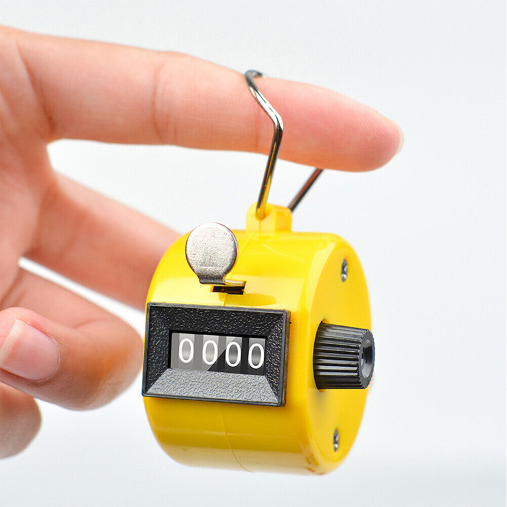 US 4-8 Pack Colorful Tally Counter Hand Held 4 Digit Palm Golf Finger Clicker