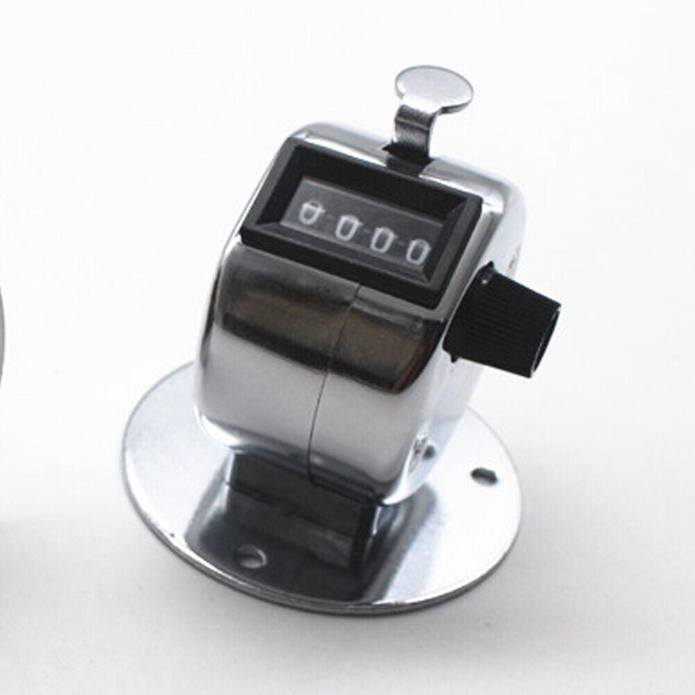 Us 1-2 Pcs 4 Digit Number Dual Clicker Golf Hand Tally Counter metal case base