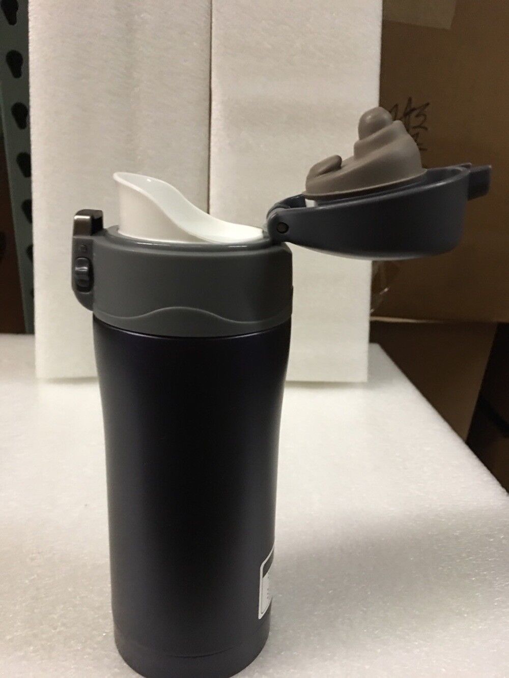 Thermos Cup 15OZ Stainless Steel Water Bottle Leak Proof 3D Cup Cover Slip