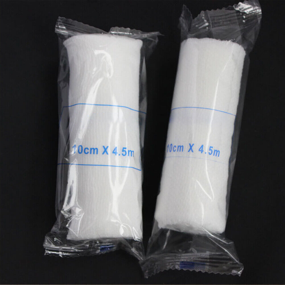 US 24-48 Pcs 4'' Gauze Rolls 5 Yard Premium Quality Medical Tape Stretch Bandage