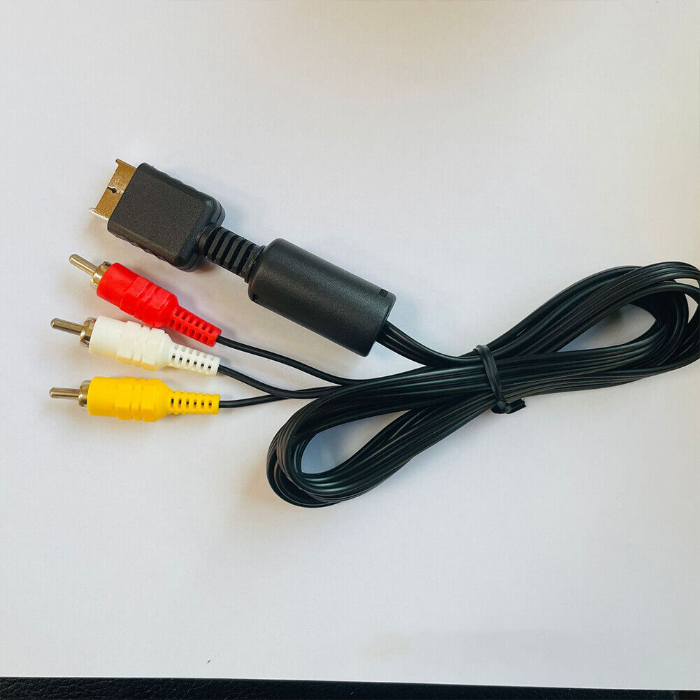 US4-8Pc Power Supply AV TV Cable For Sony Playstation 2 PS2 Slim Charger Adapter