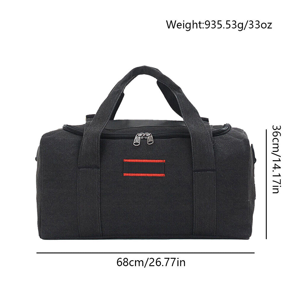 US 1-2Pc Sport Travel Luggage Handbag Tote Shoulder Military Canva Duffle GymBag