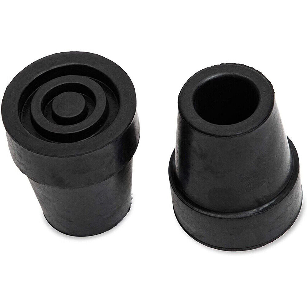 US 6-12 Pack 3/4" Black Rubber Replacement Tip Cap for Hiking Stick, Cane, Poles