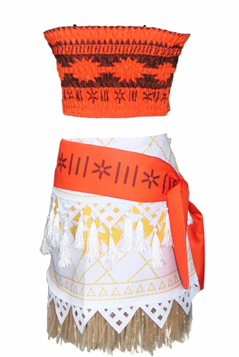 Angelaicos Natives Polynesian Princess Costume Dress Necklace for Adult Kids