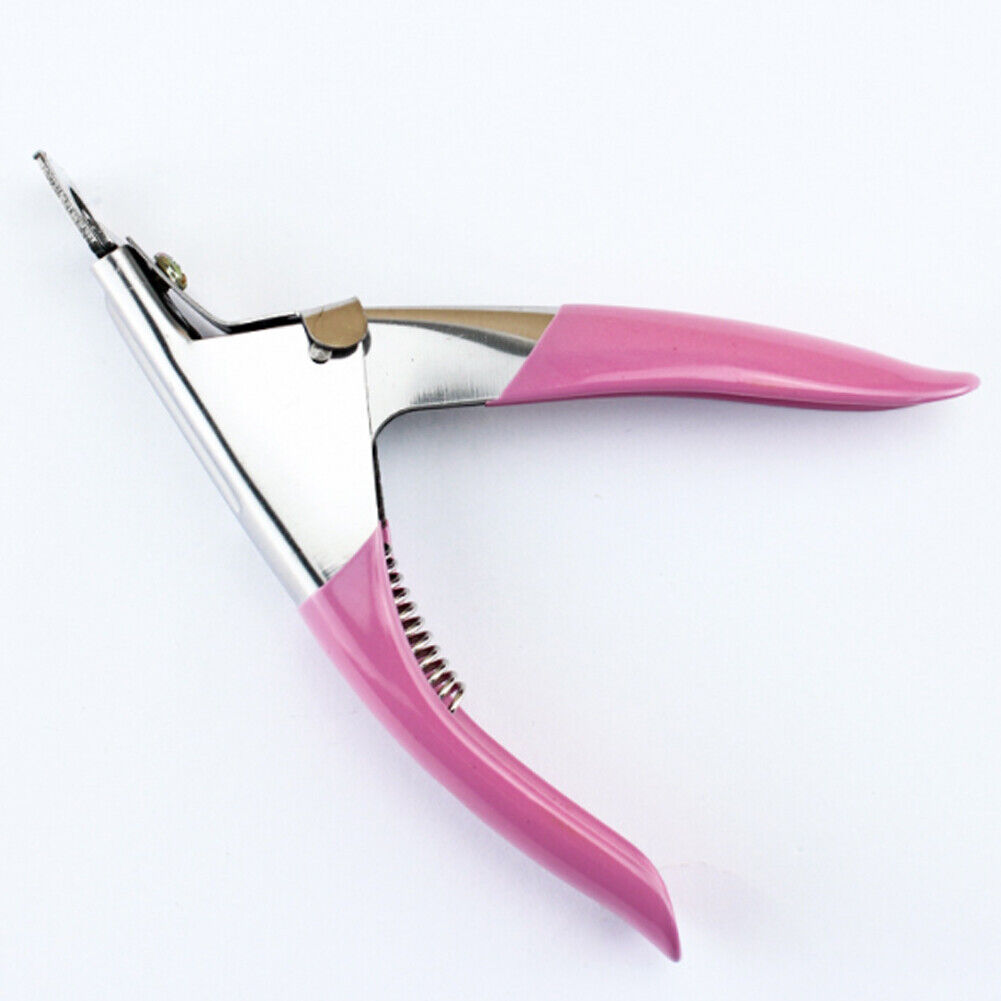 US 1-2 Pcs Nail Tip Clipper Acrylic Art Manicure Cutter U-shape Scissor U Edge