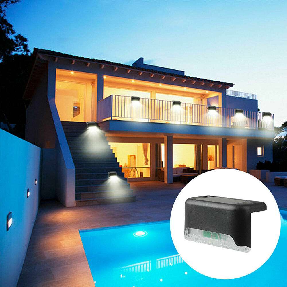 US 5-10 Pack Solar Deck Lights LED Outdoor Waterproof Railing Wall Patio Garden