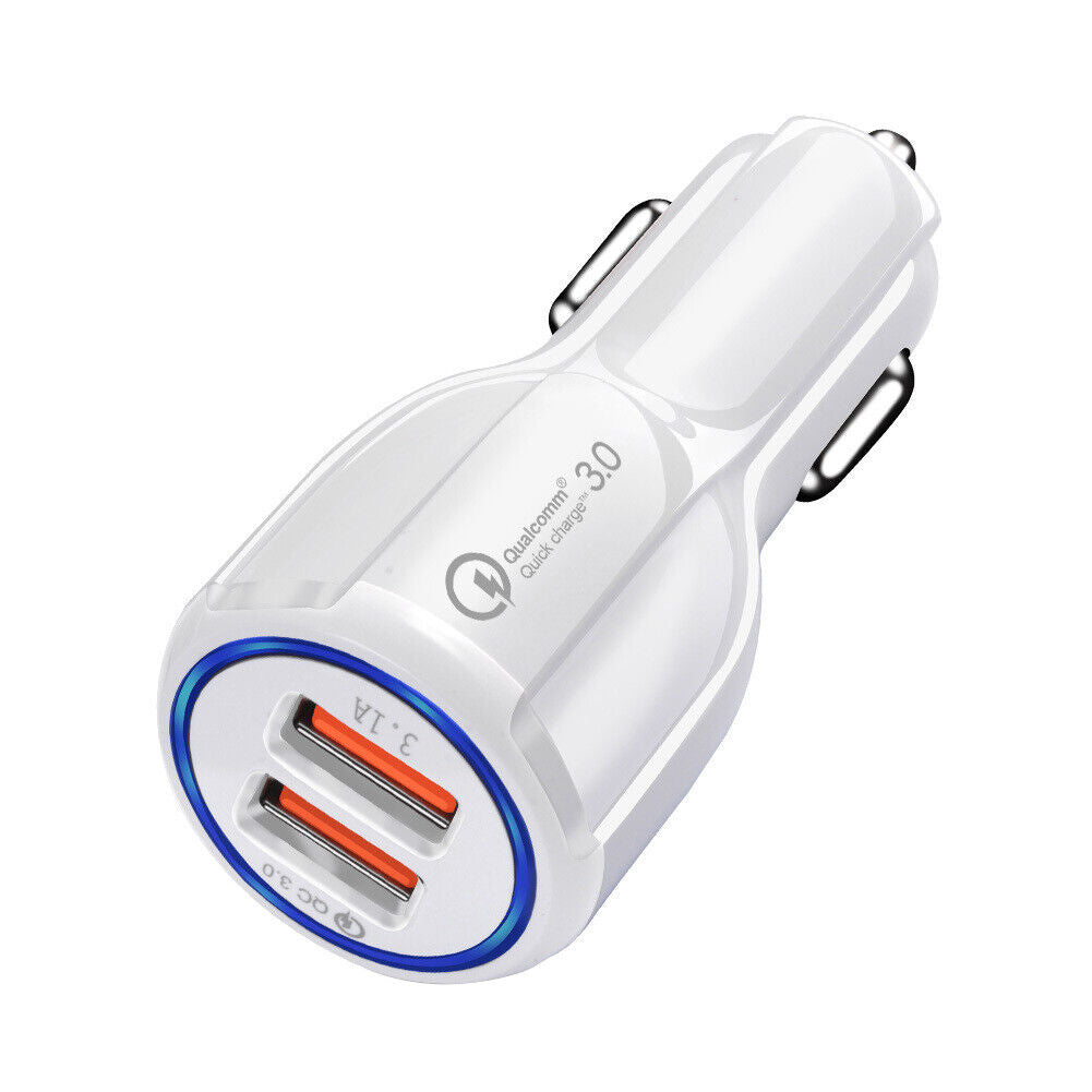 US 3-6 Pack 2 USB Port Fast Car Charger Adapter for iPhone Samsung Android Cell