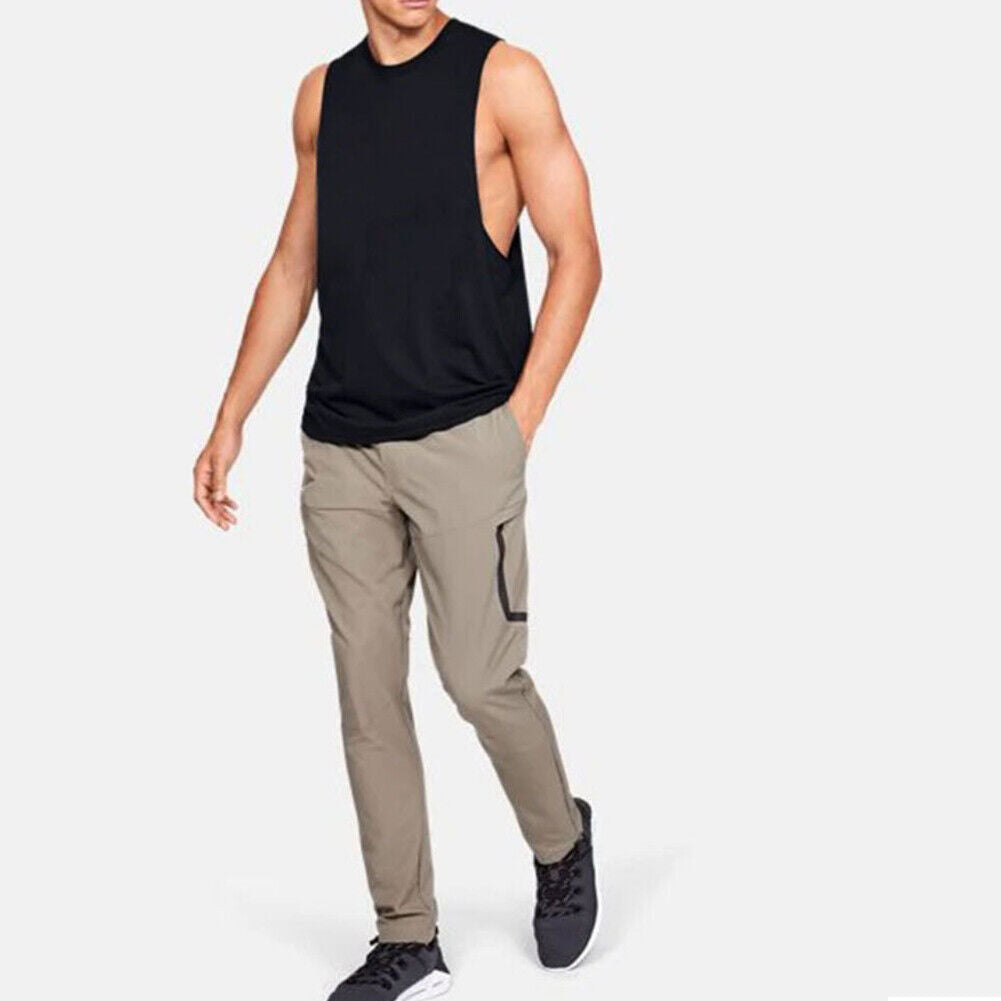 US Men Gym Muscle Singlets Workout Tank Top Bodybuilding Sleeveless T-shirt