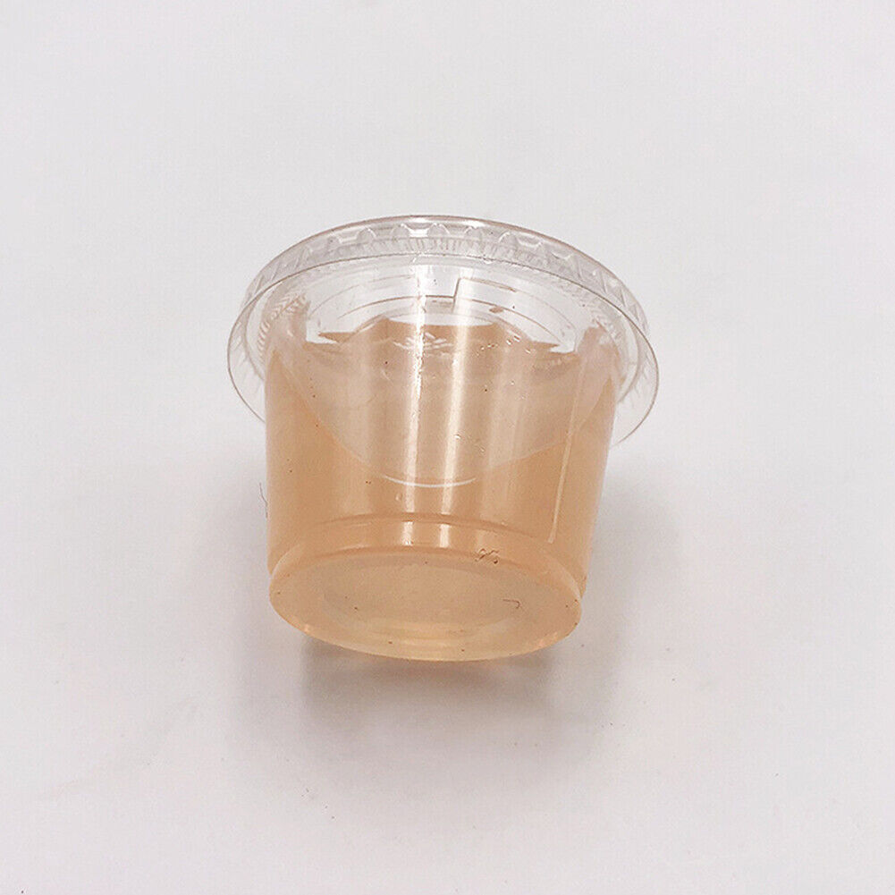 US 500 Pack Disposable 1 Oz Portion Cups with Lids for Sample Tasting Sauces