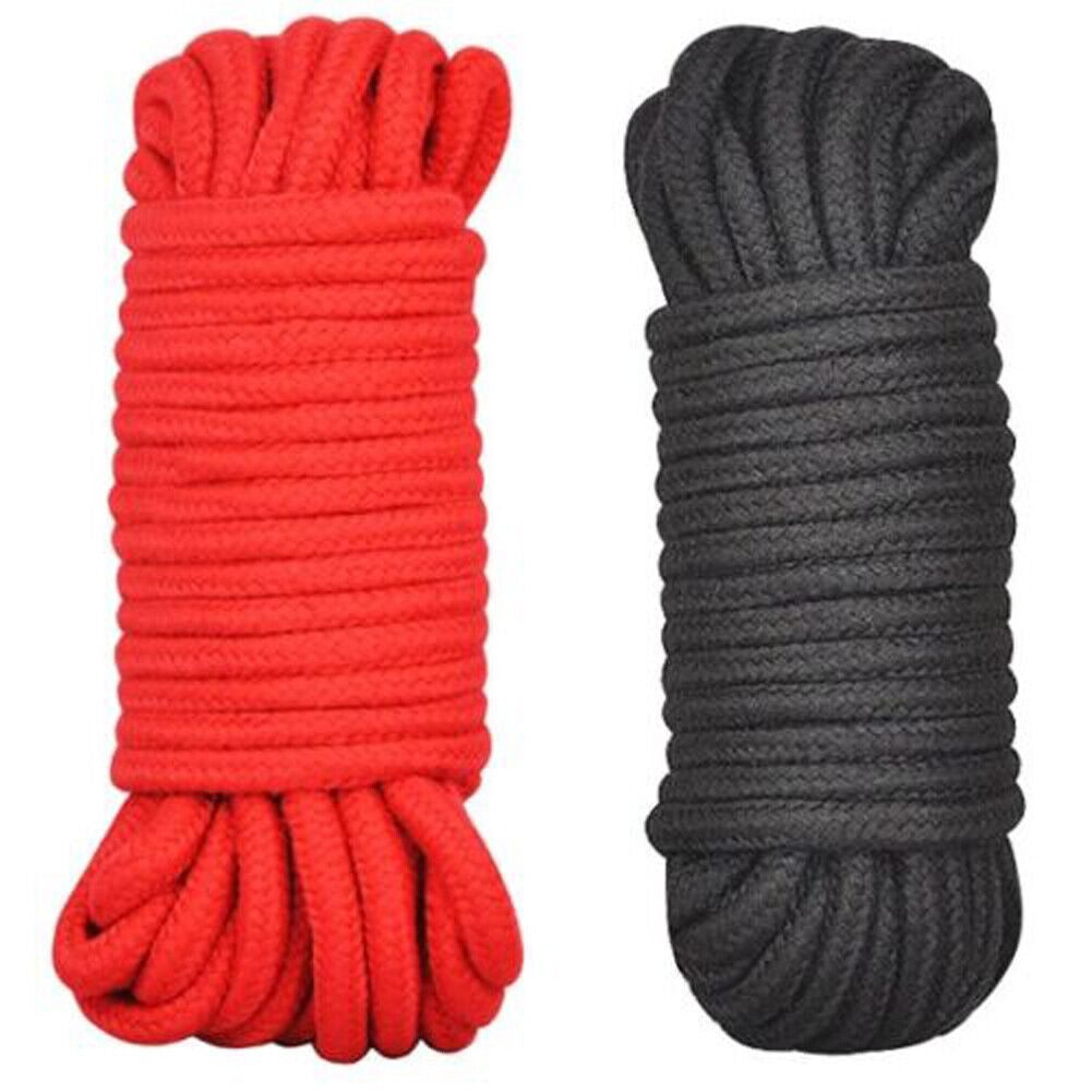 US 3-6 Pcs Soft Silk Touch Rope Solid Rope Sexy Toy BDSM Tie Up Fetish Restraint