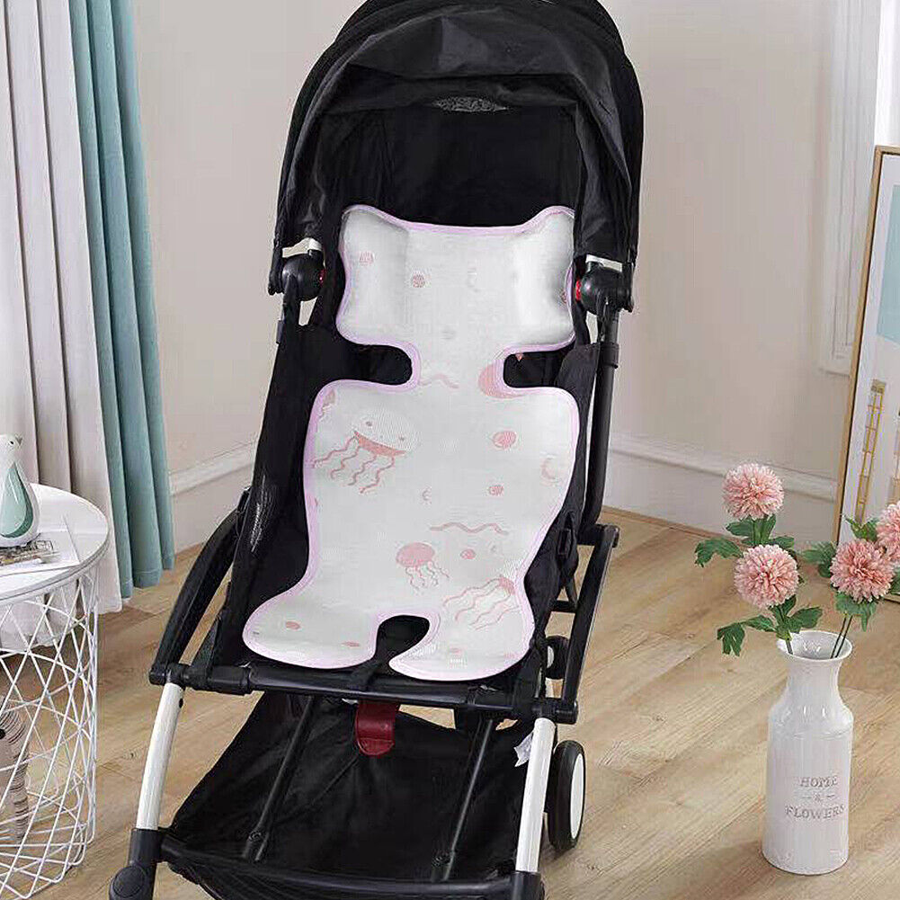 US 1-2 Pcs Baby Stroller Liner Seat Pad Cooling Mat Car Seat High Chair Washable