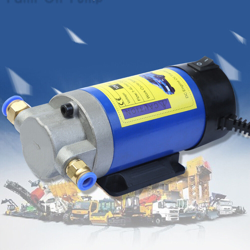 US Miniature 12V 4 Litre Petrol Oil Fluid Extractor Pump Transfer Engine Vacuum