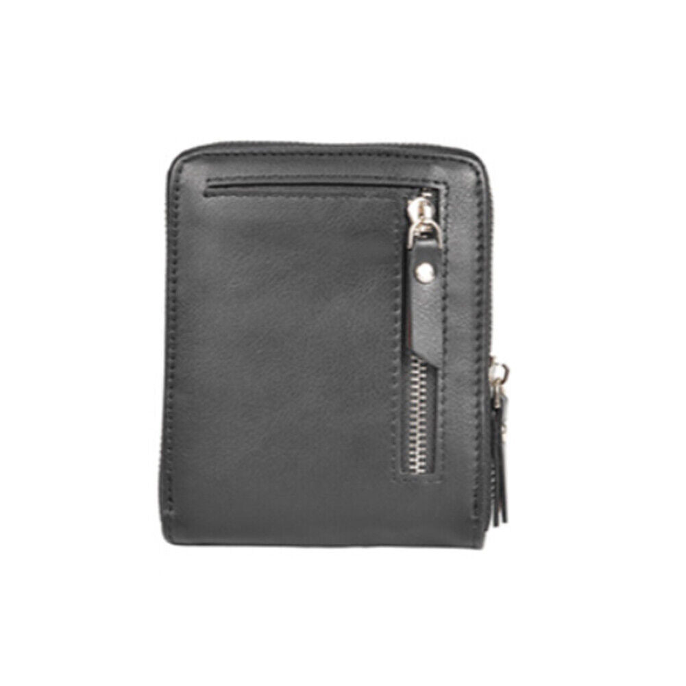 US 1-2 Pack Men RFID Blocking Leather Bifold Wallet Credit Card Holder Zip Purse