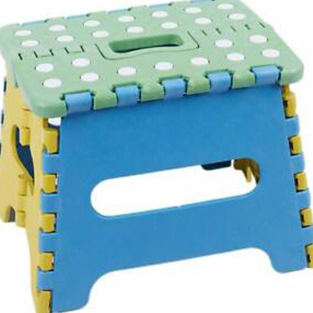 US 2-4 Pack Collapsible Folding Stool Anti-Slip Lightweight Kitchen Foot Step 7"