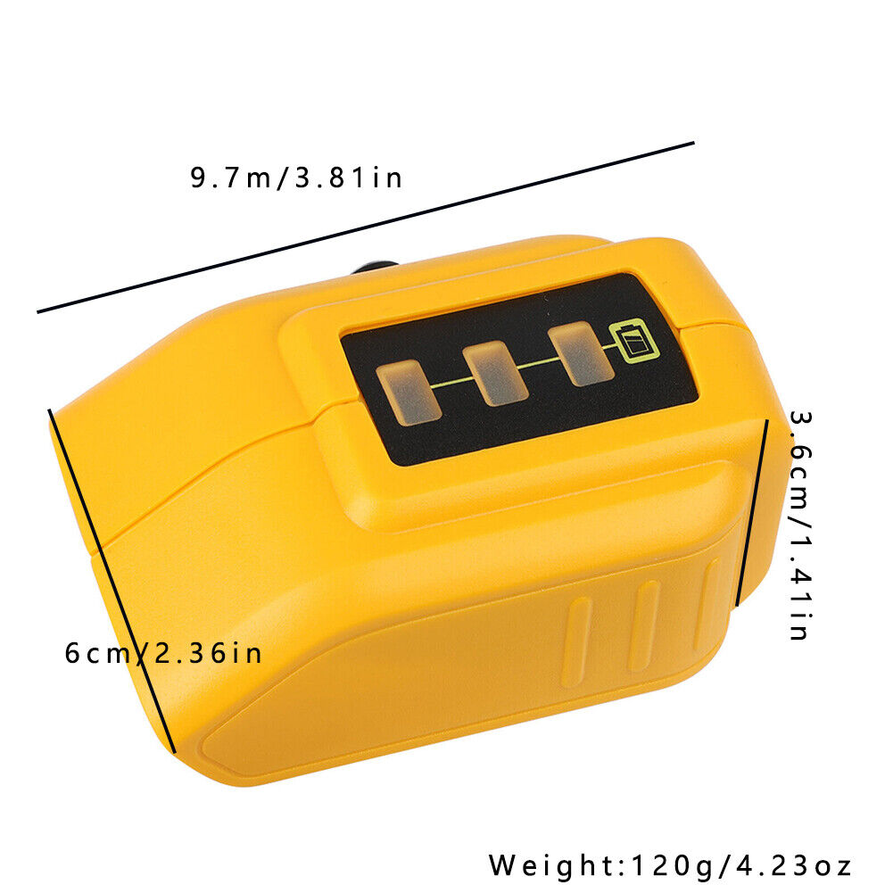 US 2-4 Pack Dual USB Li-ion Battery Charger Adapter for Dewalt 18V 20V MAX XR