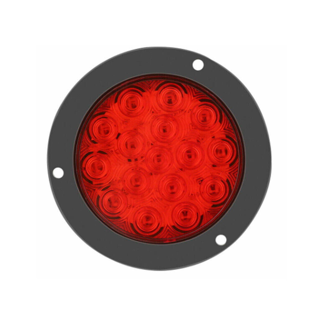 US 2-4 Pack 4" 16 LED Round Led Trailer Tail Brake Stop Turn Lights Waterproof