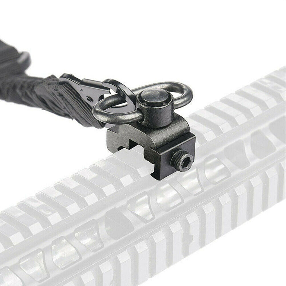 US 2-4 Pcs Quick Release Detach QD Sling Swivel w/ 20mm Picatinny Rail Mount