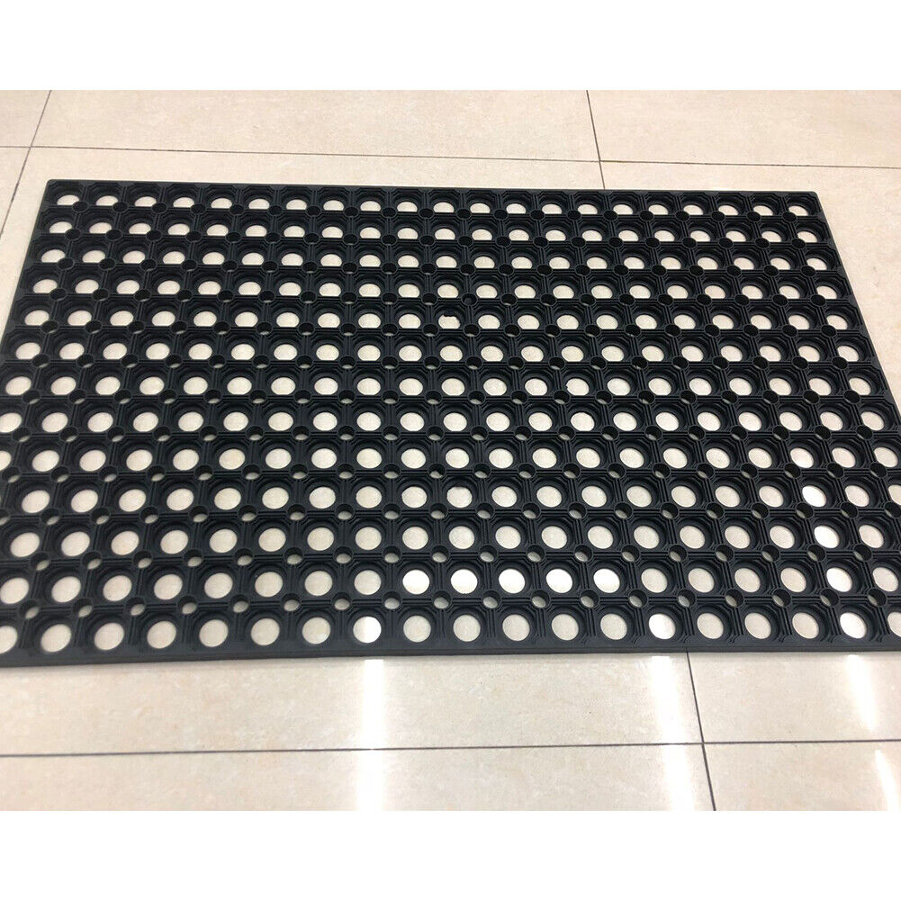 US Non Slip Door Mats Indoor Outdoor Rug Heavy Duty Washable Kitchen Rubber Mat