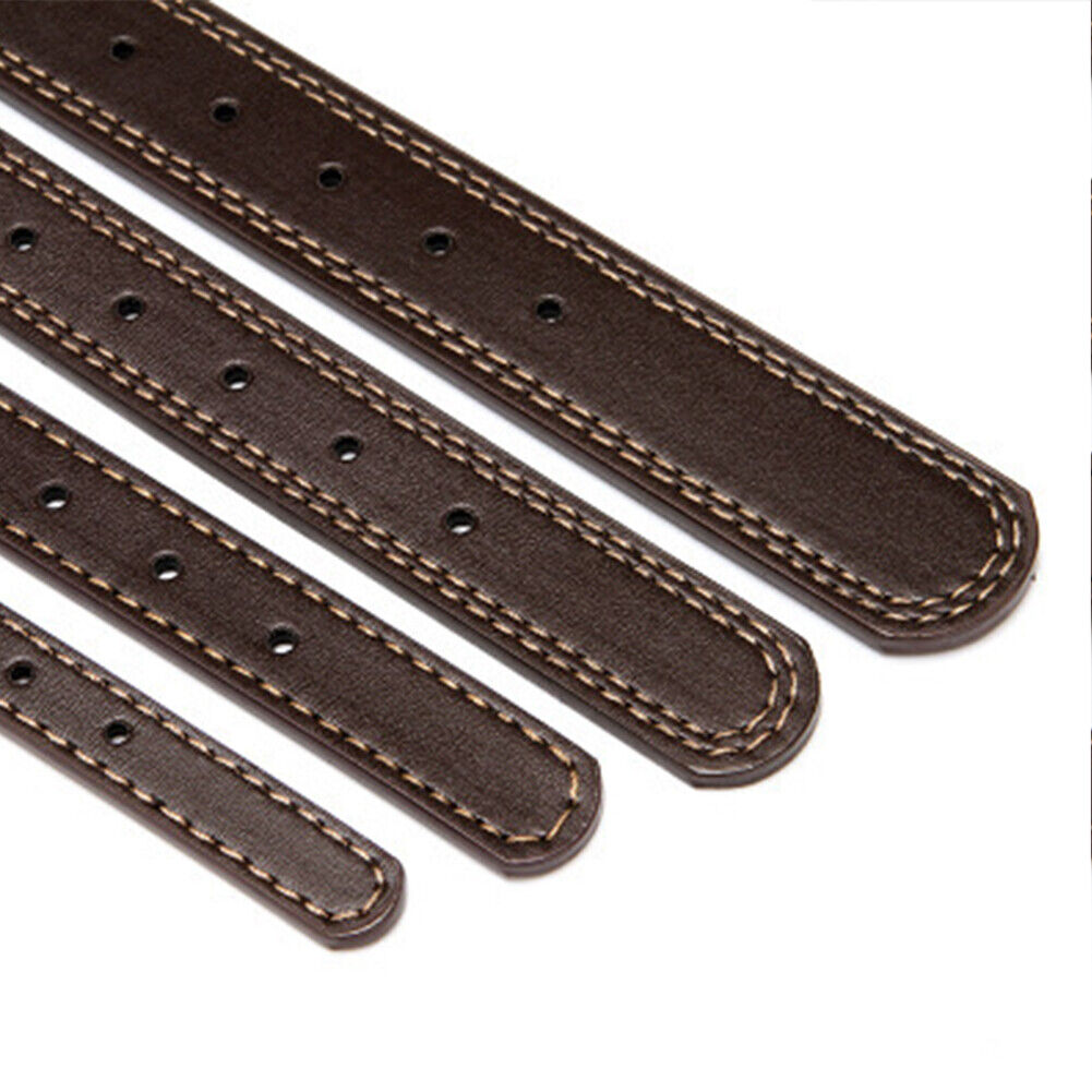 US 1-2 Pack Heavy Duty Full Grain Genuine Leather Dog Collar Strong Hardware Pet
