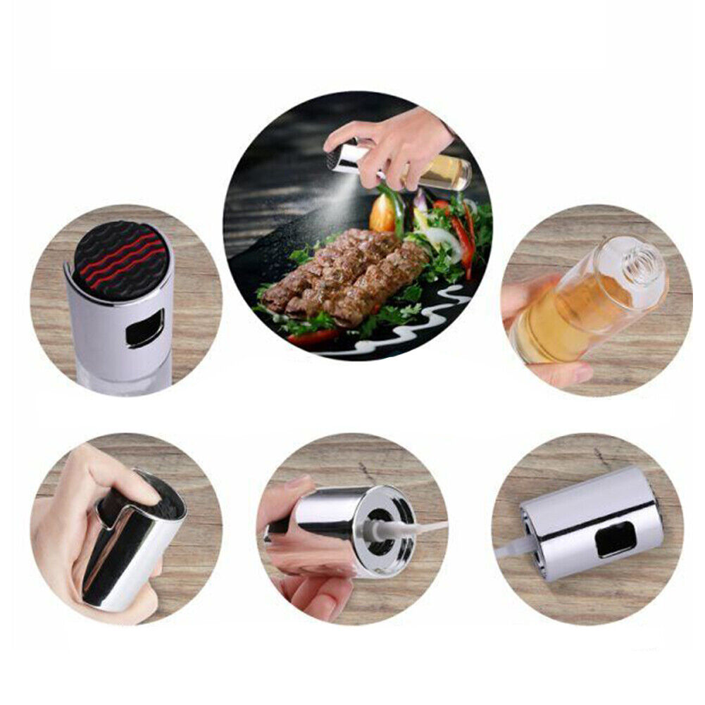 US 3-6 Pack Oil Sprayer For Cooking Olive Sprayer Mister Spray Pump Fine Bottle