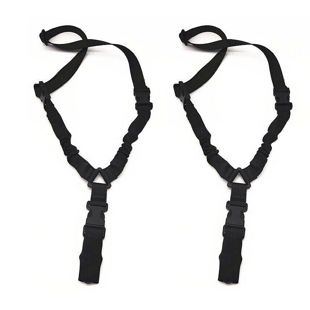 US 1~2 Pack Tactical Single Point Rifle Gun Sling Bungee Strap Adjustable Buckle