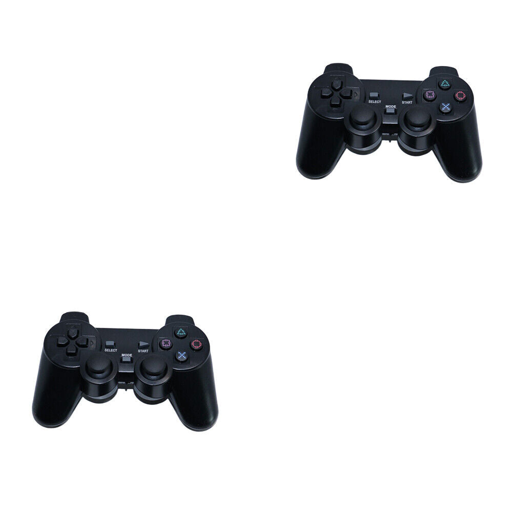 US Sony PS2 Wireless 2.4GHz Dual Vibration Controller Gamepad Transparent Color