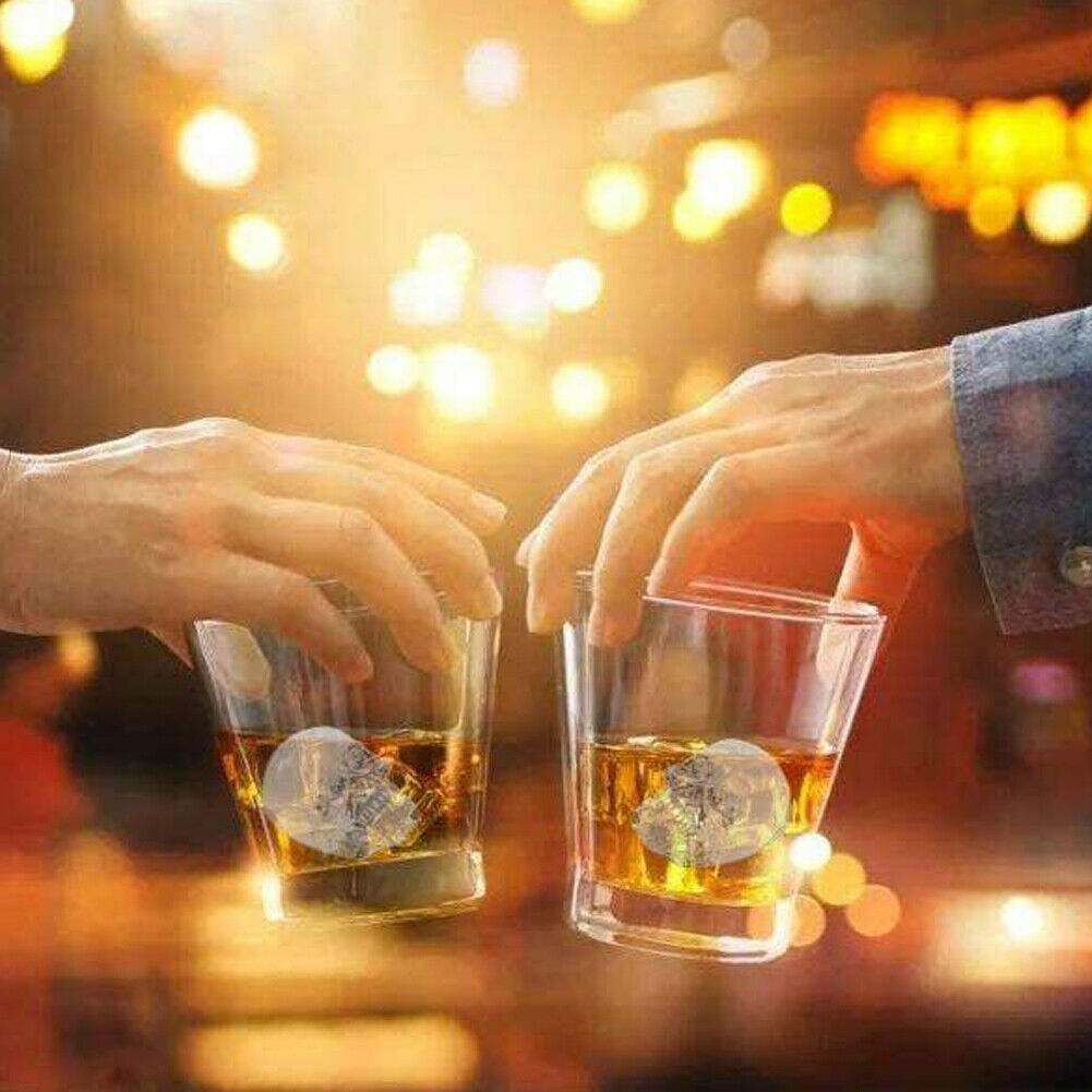 US 2-4 Pcs Shaped 3D Skull Ice Cube Mold Tray Stackable Silicone Ball Mold Party