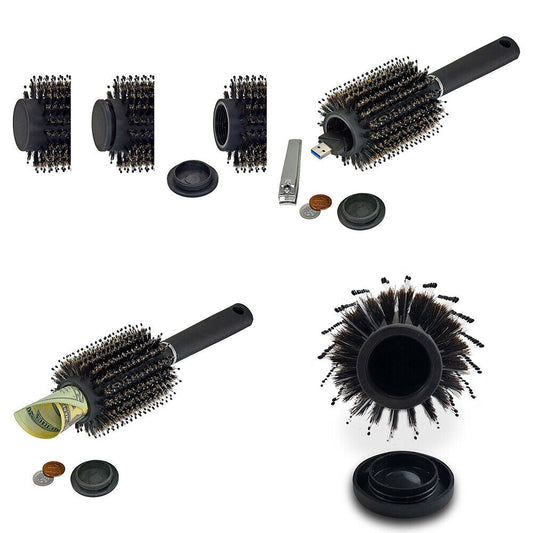 US 2 Pack Hair Brush Diversion Stash Safe Decoy Safe Dorm Room safe Travel Safe