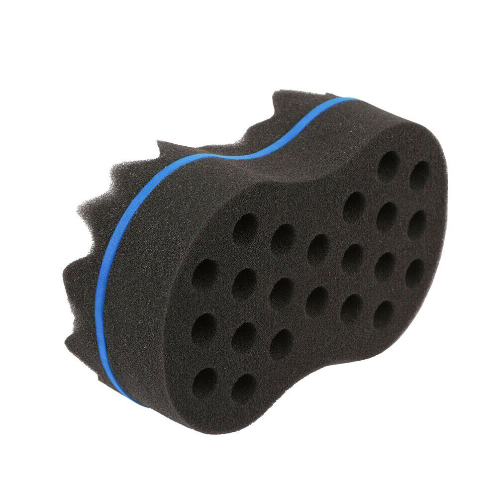 US 2-4 Pcs Double Side Barber Brush Sponge Locking Afro Curl Twist Dreads Coil