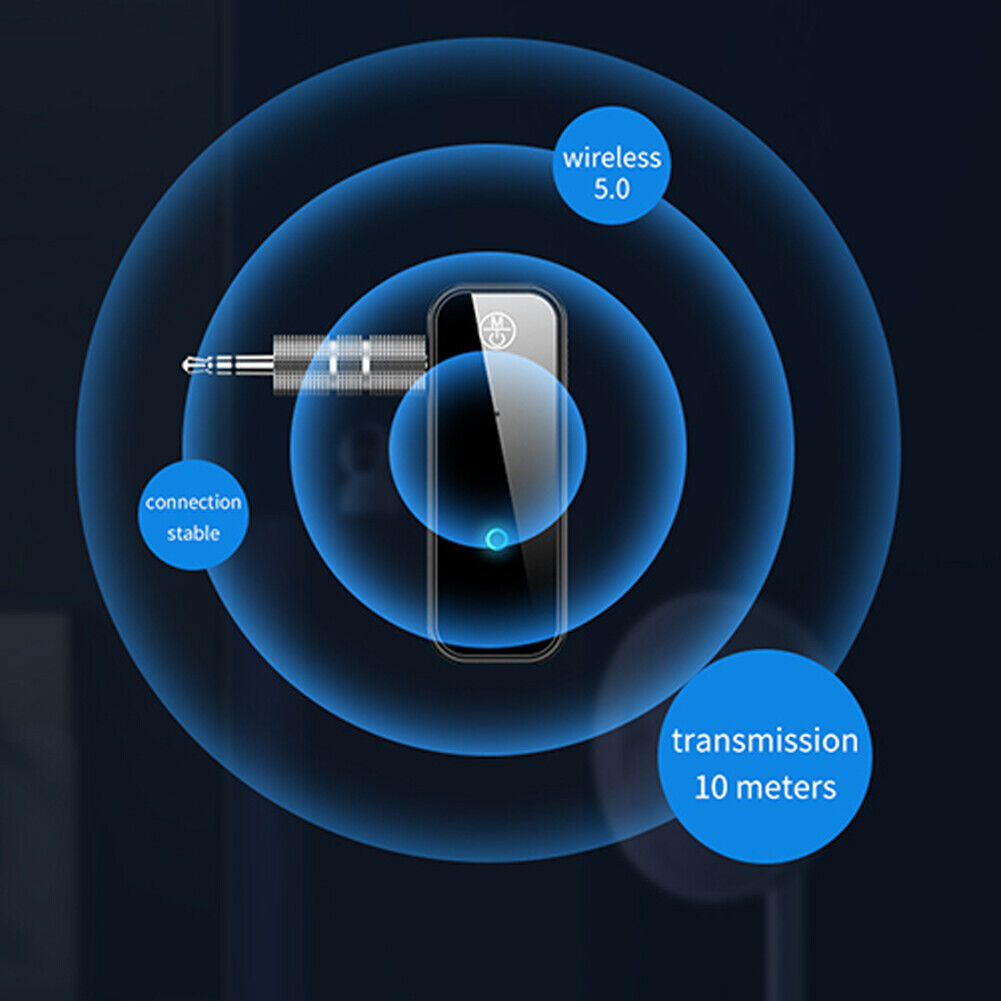 US 1-2 Pcs Noise Assistant Bluetooth Adapter Music Wireless Transmitter Receiver