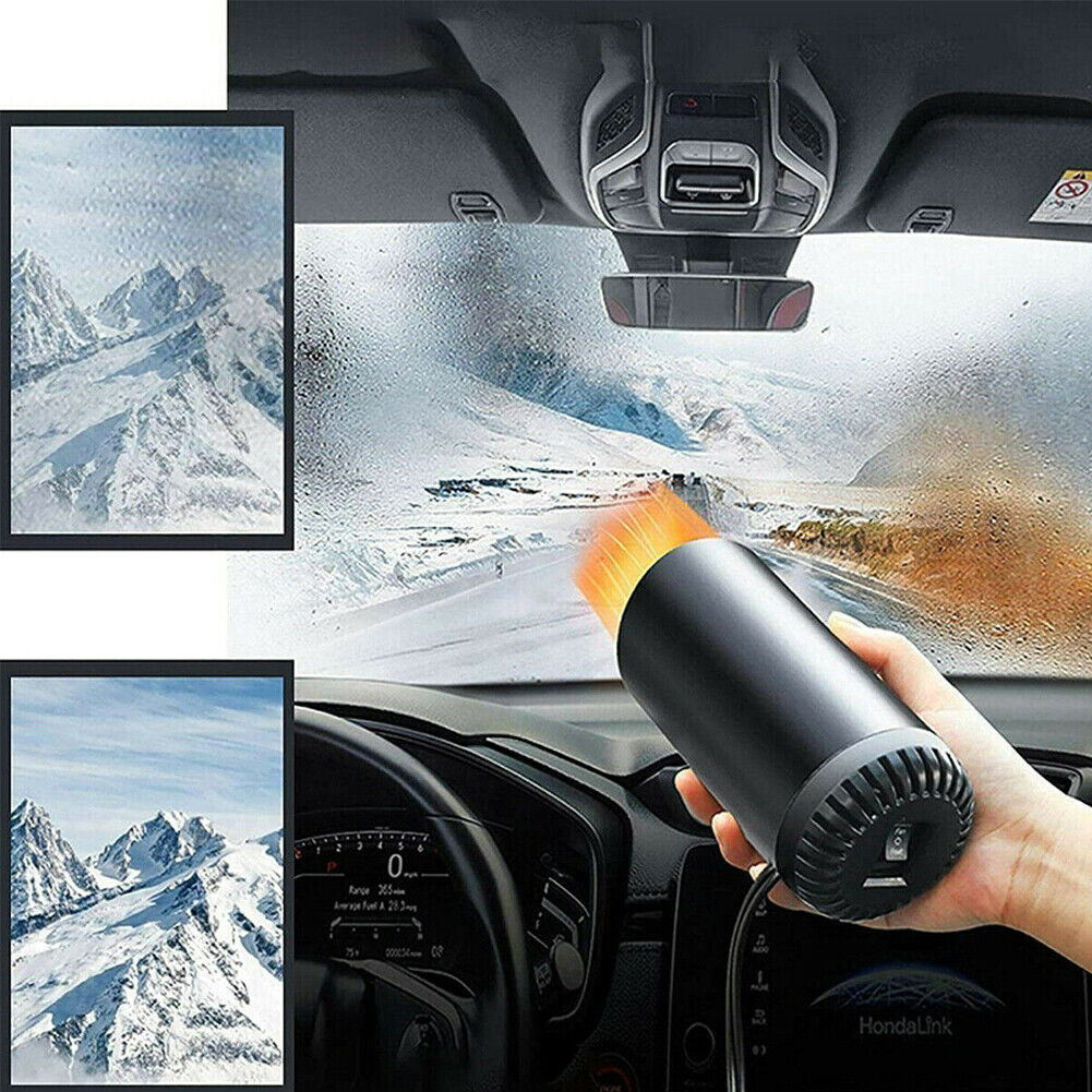 US 1-2 Pcs 12v Auto Heater Car Warm Cup Shape Fast Defroster Windshield Defogger