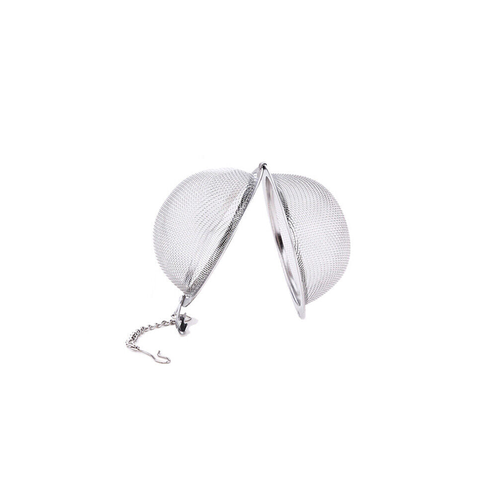 US 1-2 Pc Stainless Steel Mesh Tea Ball Strainer Diffuser Steeper Lock Filtering