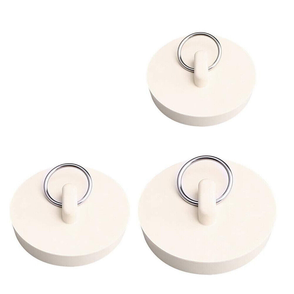 US 3-6 Pack Universal Rubber Drain Stopper Bathroom Sink Tub Kitchen Stop Plug