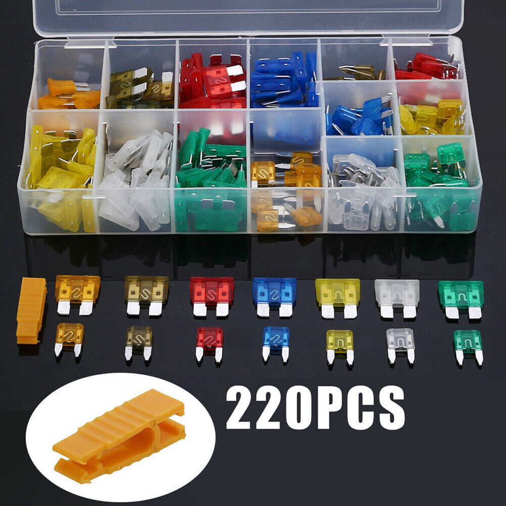 US 220-440Pc Set Blade Fuse Kit Motorcycle Auto Truck Car Assortment ATC ATO ATM