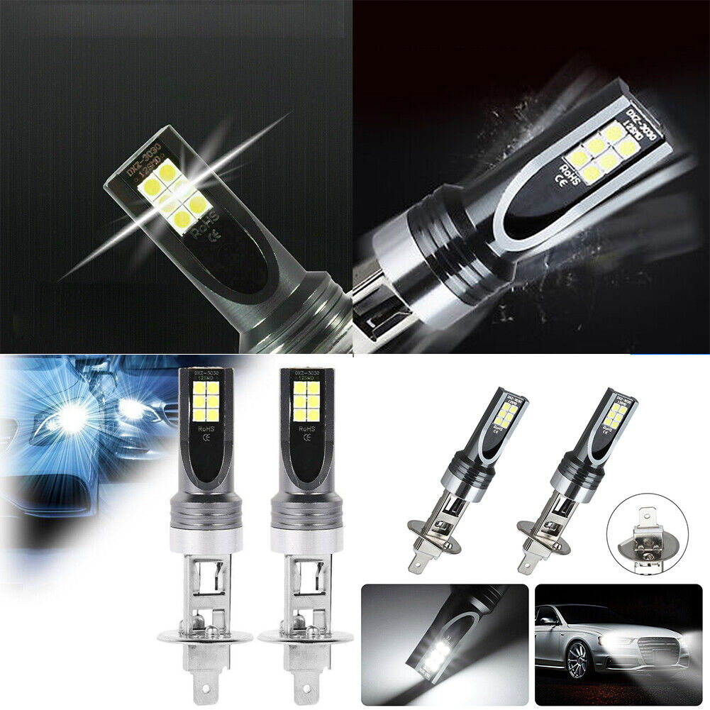 US 4-8 H1 100W 6500K LED Headlight Bulb Conversion Kit High Low Beam Super White