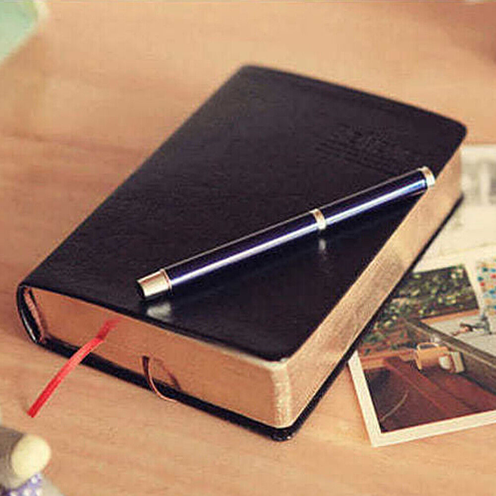 US 1-2 Pack Vintage Diary Notepad Thick Blank Paper Leather Notebook Sketchbook