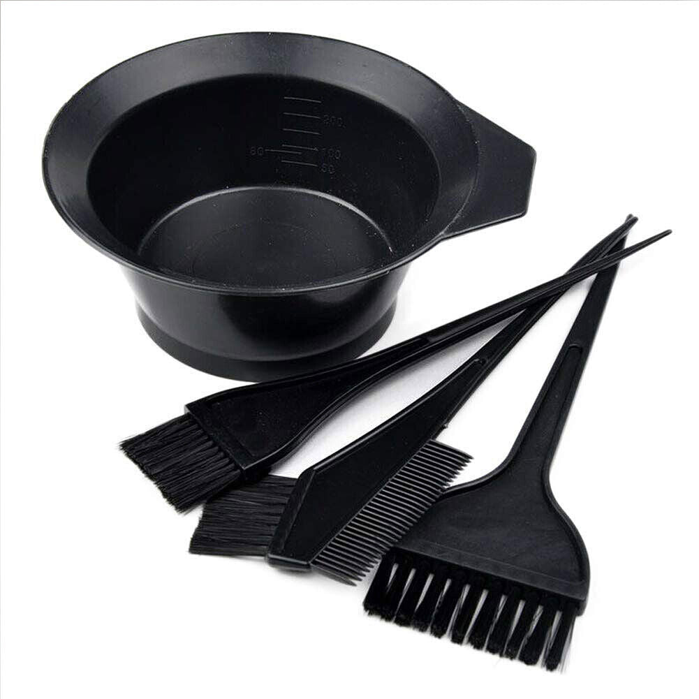 US 4/12/22 Pcs Hair Dye Coloring Brush Comb Set Mixing Bowl Salon Tint Tool Kit