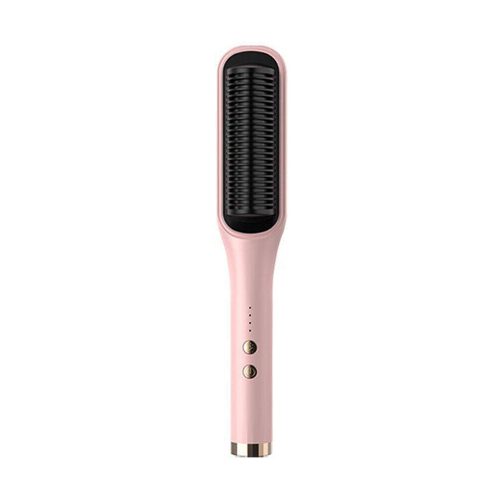 US Hair Straightener Comb Pro Electric Beard Straightening Heat Hot Comb Press