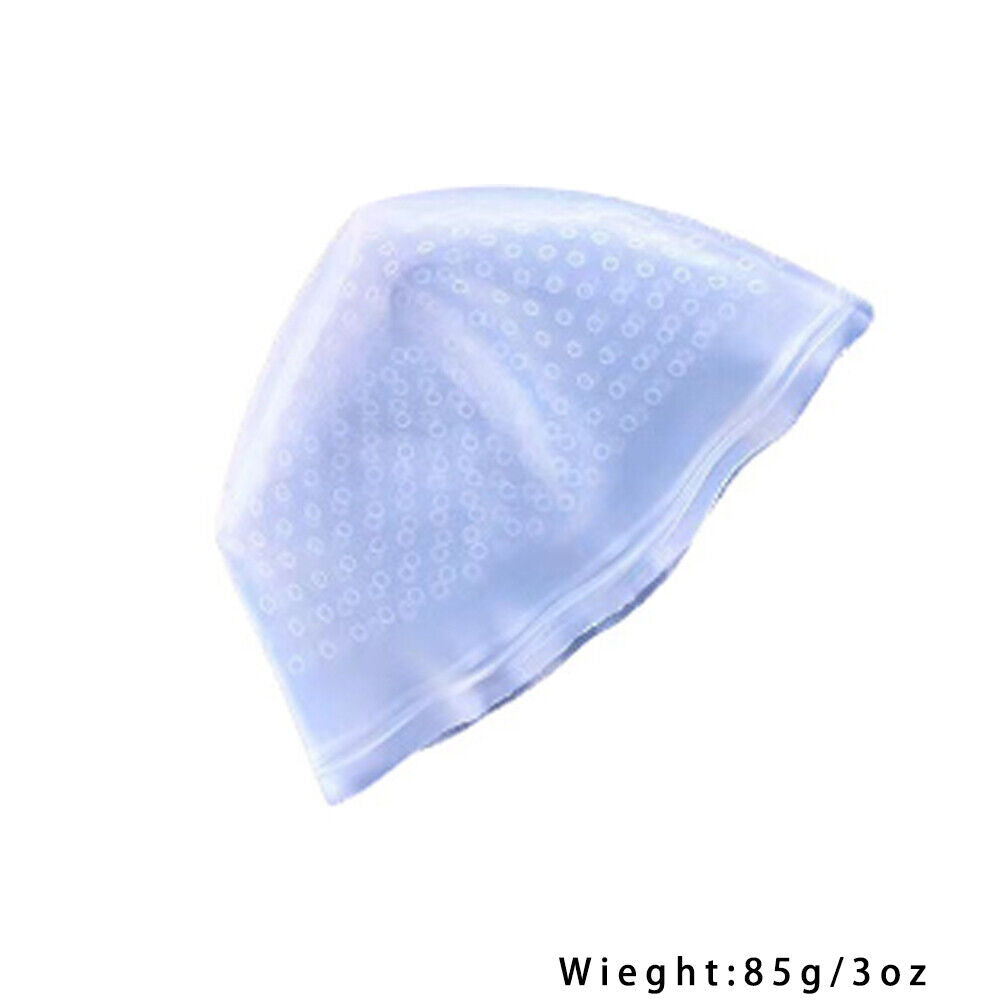 US 1-2 Pack Reusable Silicone Dye Hat Cap + Hook for Hair Coloring Highlighting