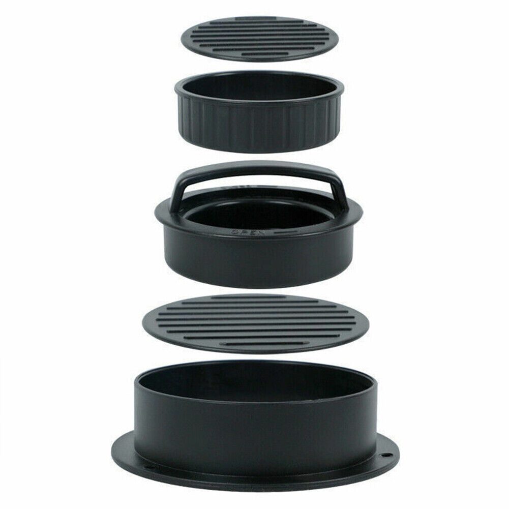 US 1-2 Pack Stuffed Hamburger Press Patty Maker Burger 3 in 1 Non-Stick Mold