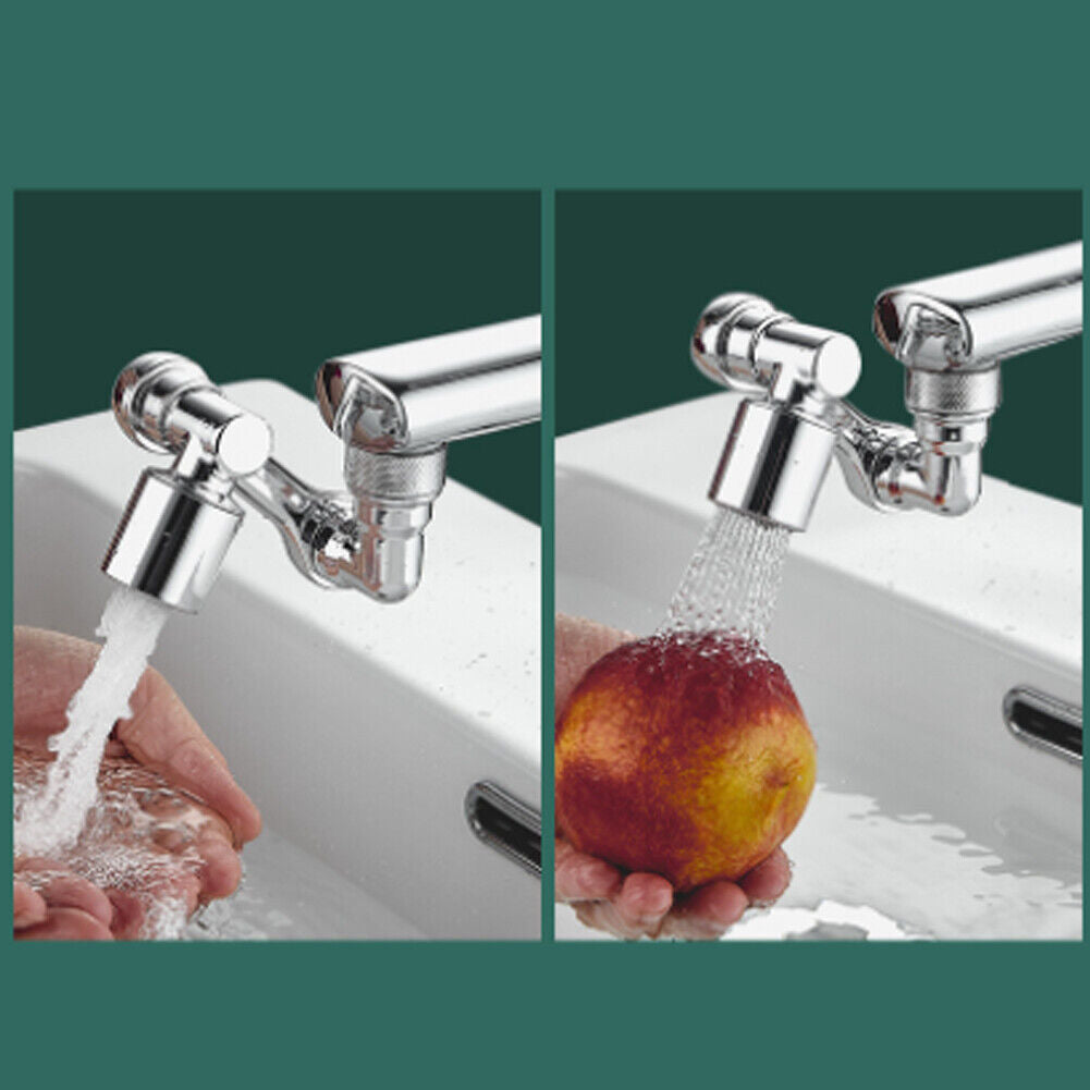 US 1-2Pc 1080° Rotating Faucet Aerator Universal Splash Spray Tap Extension Head