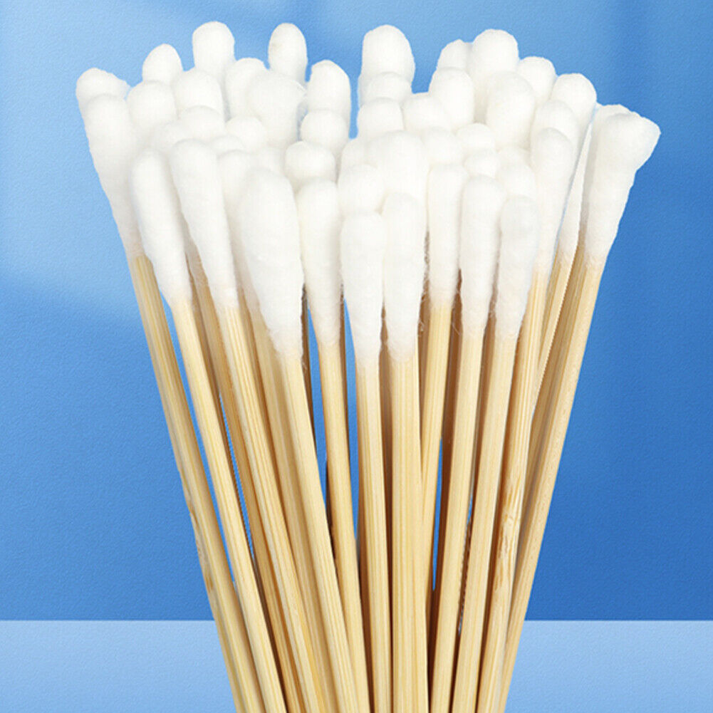 US1000-2000 Pcs Cotton Swabs Applicator Q-tip 6" Extra Long Wood Handle Cleaning