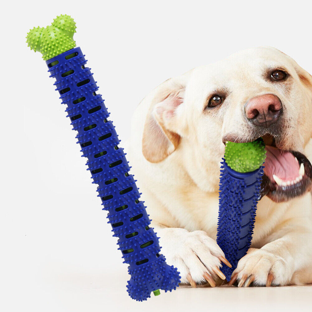 US 1-2 Pc Chew Toy Dog Puppy Toothbrush Molar Tooth Cleaning Brushing Instrument
