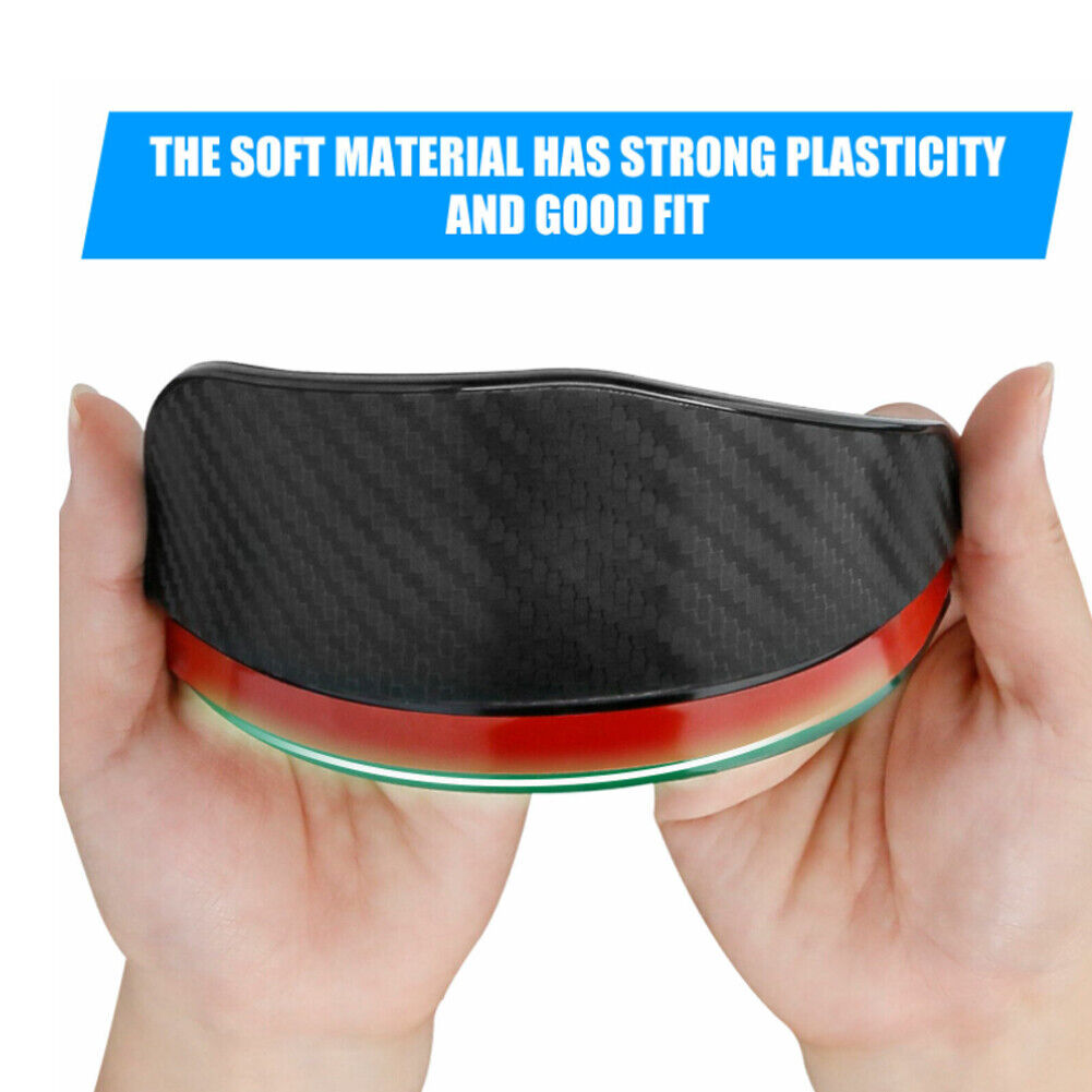 US 2-4 Rear View Side Mirror Rain Sun Visor Smoke Eyebrow Guard Carbon Fiber Car