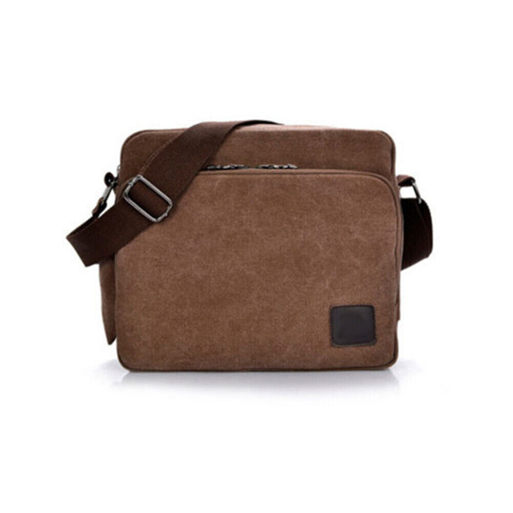 US 2 Pack Men Vintage Military Canvas Crossbody Bag School Satchel Messenger