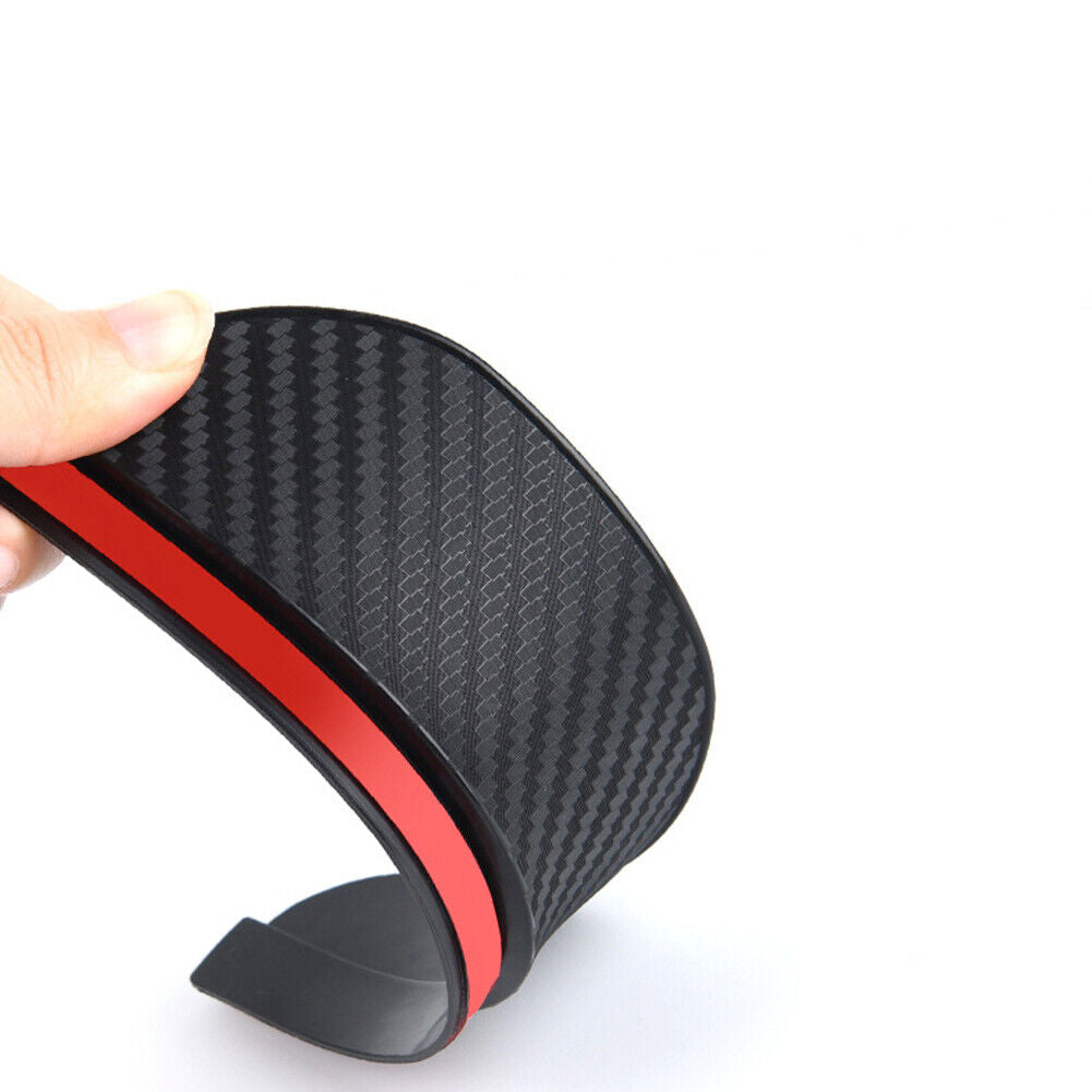 US 2-4 Rear View Side Mirror Rain Sun Visor Smoke Eyebrow Guard Carbon Fiber Car