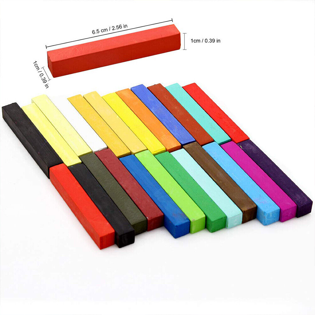 US 12-24 Color Set Temporary Hair Chalk Set Washable Color One-time Dye Kid Safe