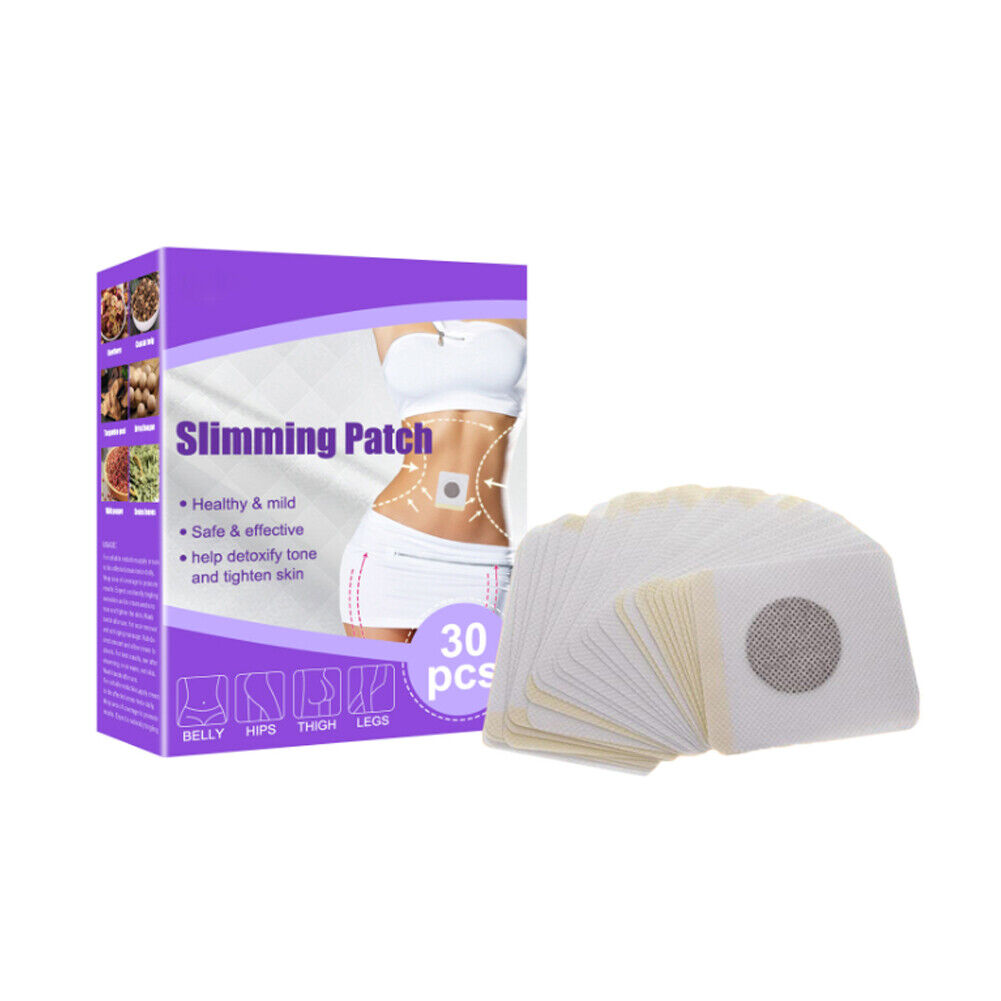 US 30-60 Pcs Slim Patch Weight Loss Slimming Diets Pads Detox Burn Fat Adhesive