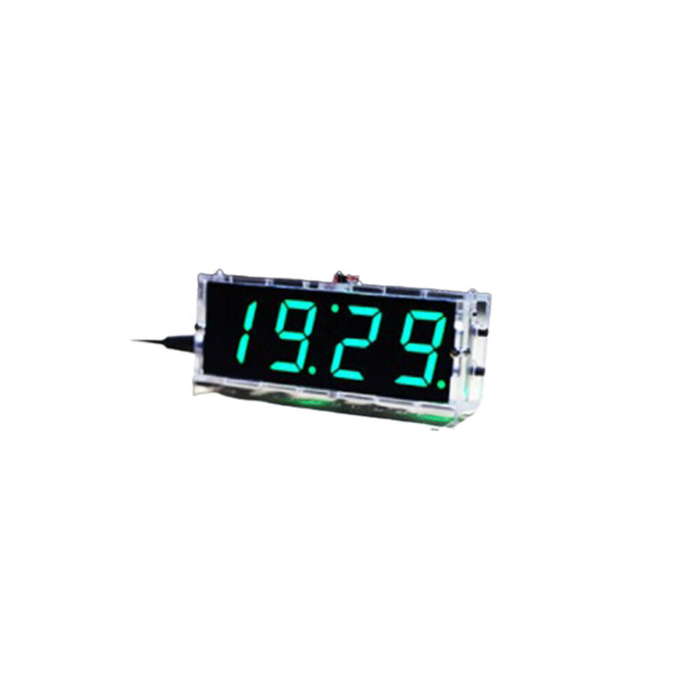 US DIY Digital Clock Kit 4-Digit Electronic LED Large Screen Light Control Time