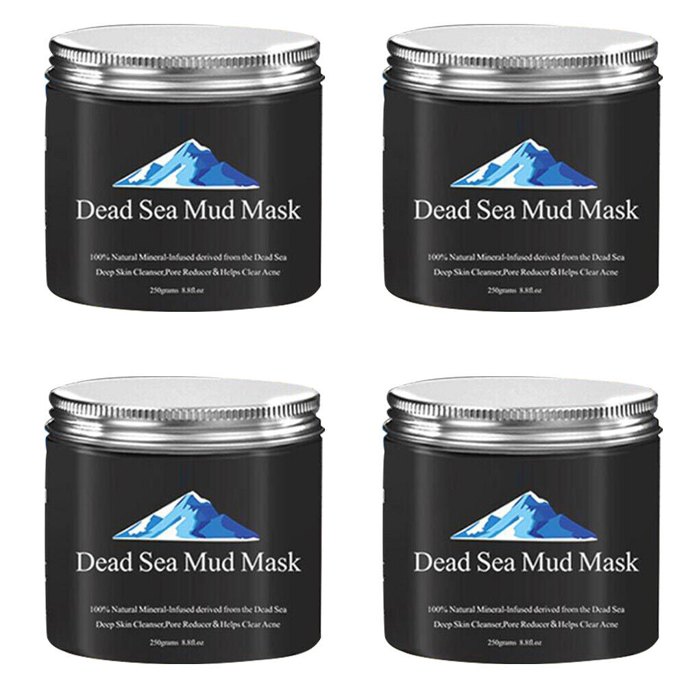 US 2-4Pc Dead Sea Mud Mask Deep Skin Cleanser Facial Black Purifying 250G 8.8 oz